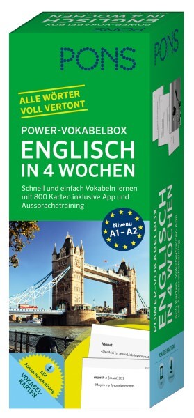 Vorschau: PONS Power-Vokabelbox Englisch in 4 Wochen